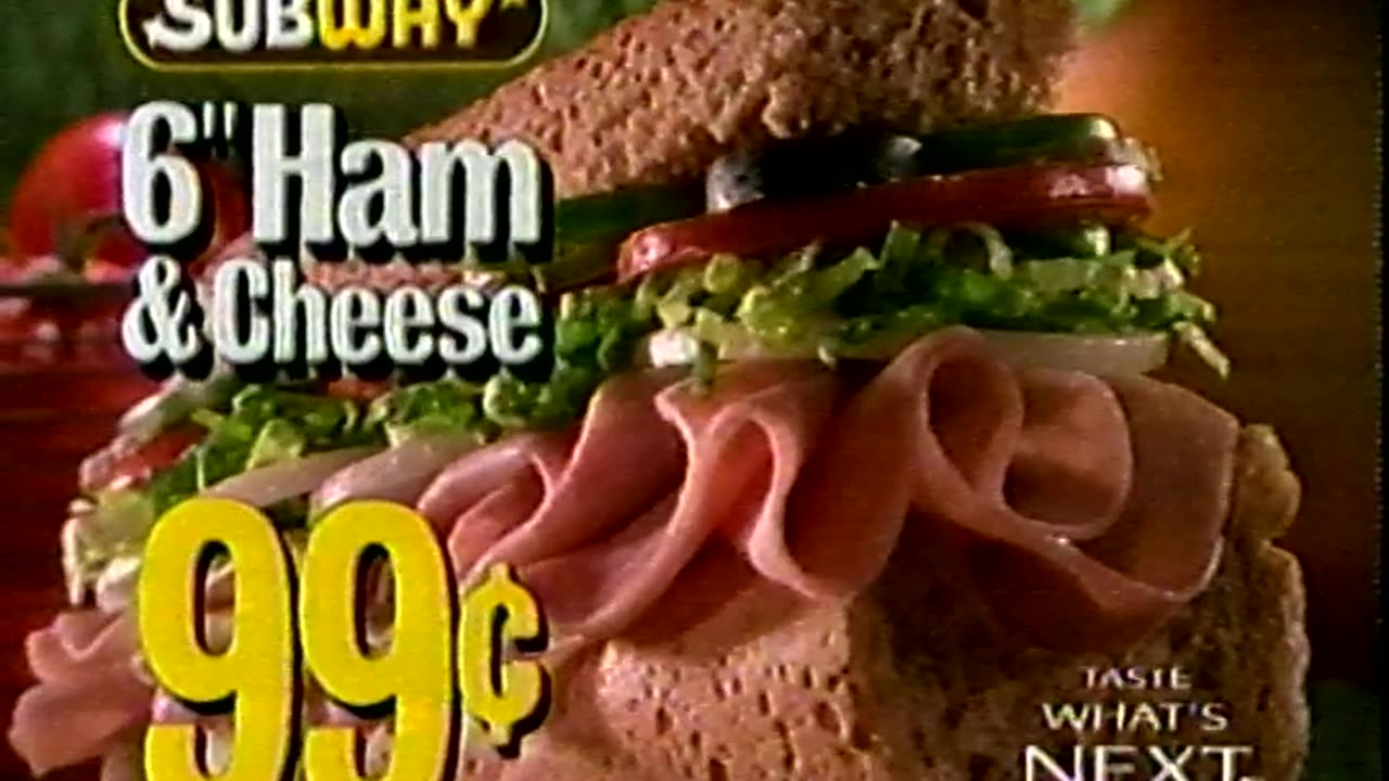 1996 - 6" Ham & Cheese for 99 Cents