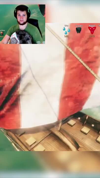 When it's your first time seeing a serpent in Valheim-