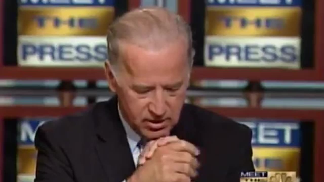 Joe Biden admitting he isn’t in support of gay marriage