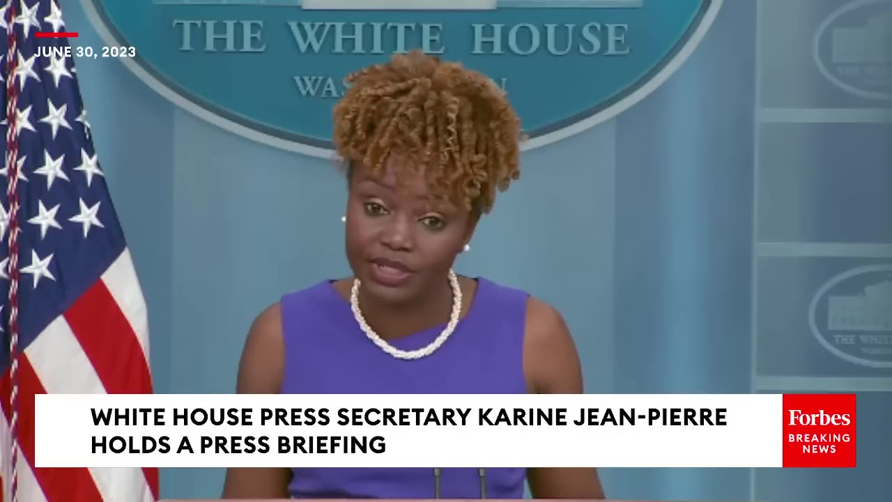 'This Was The Wrong Decision'- Karine Jean-Pierre Slams Supreme Court's 303 Creative Decision