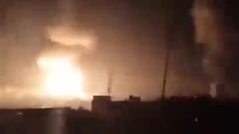 Israeli Night Bombing of Gaza, 10/22/2023