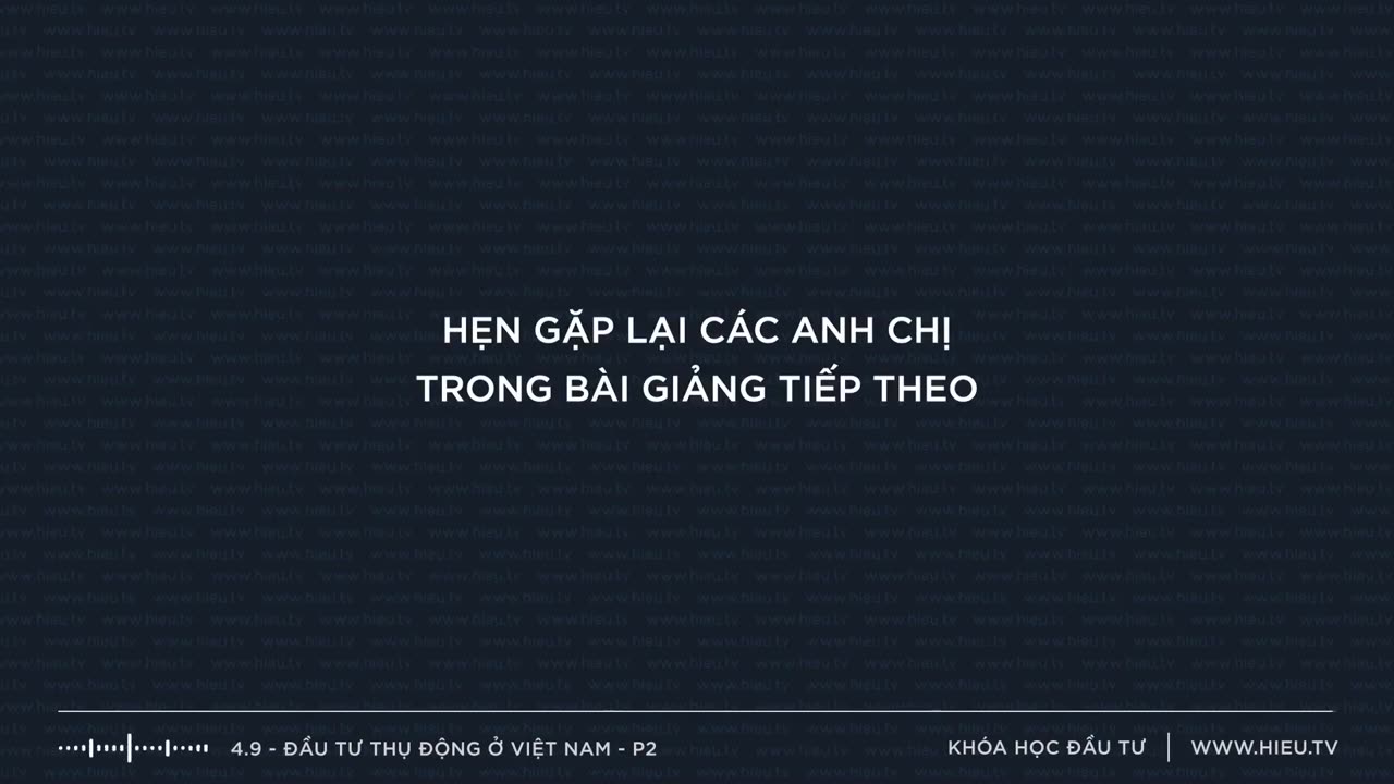 Bài 4.9 P2 Các quỹ đầu tư thụ động ở Việt Nam