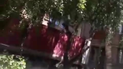 NAZI BASTARDS looting Slavyansk