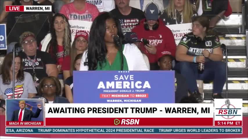 Trump Rally in Michigan: Kristina Karamo speaks in Michigan #TrumpWon (Full Speech, Oct 1)