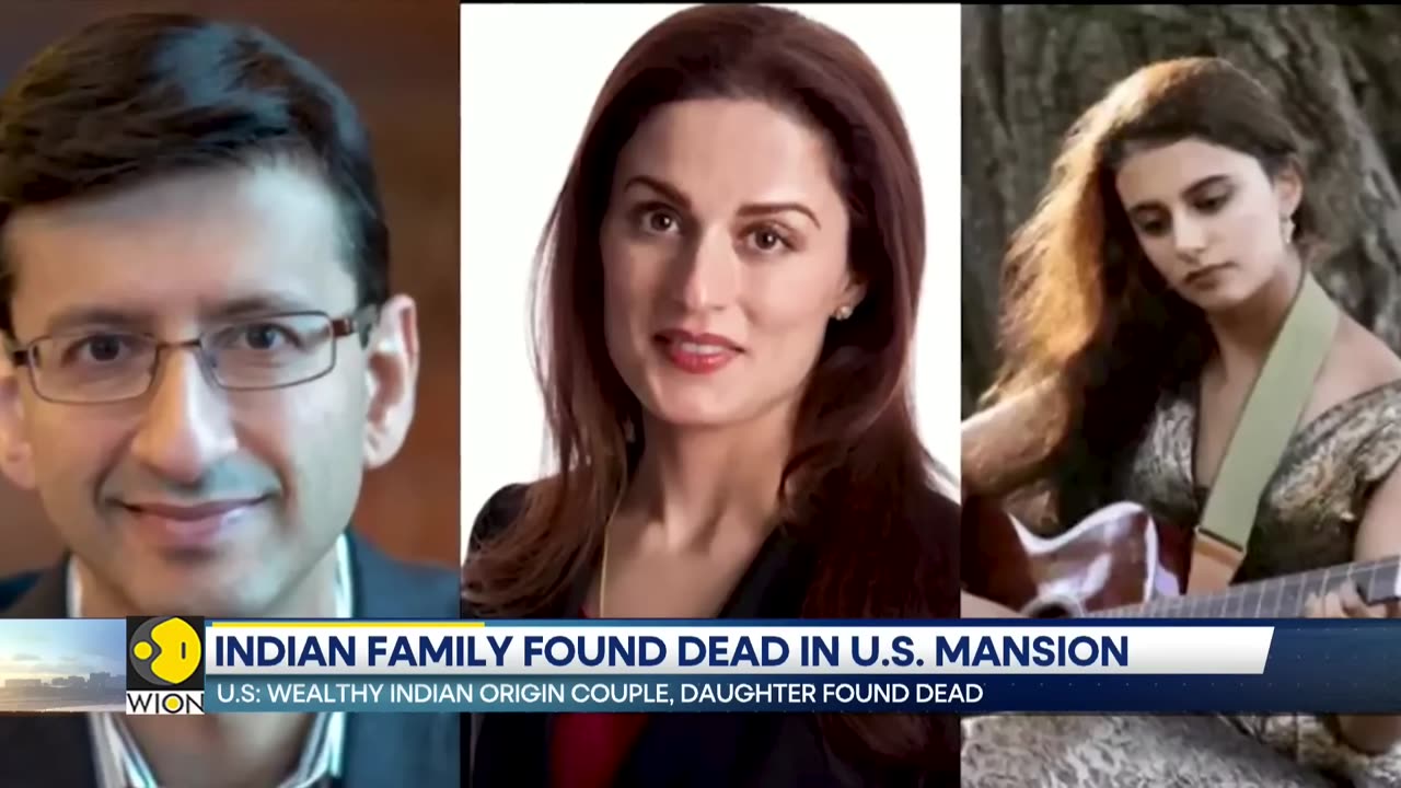 Wealthy indian origin couple , daughter found dead in their US Mansion / Wion