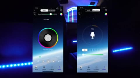 LED Car Interior Ambient Foot Light Strip Neon Lighting Backlight