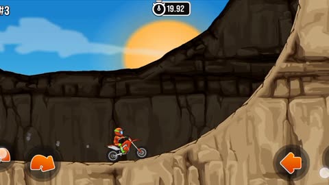 Moto bike race level is difficult