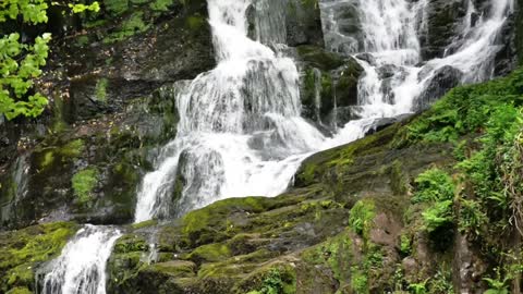 Relaxing White noise waterfall. Heavy waterfall sounds for sleep, relaxation, meditation