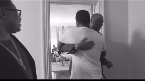 Why is JayZ getting excited coming out a room full of kids