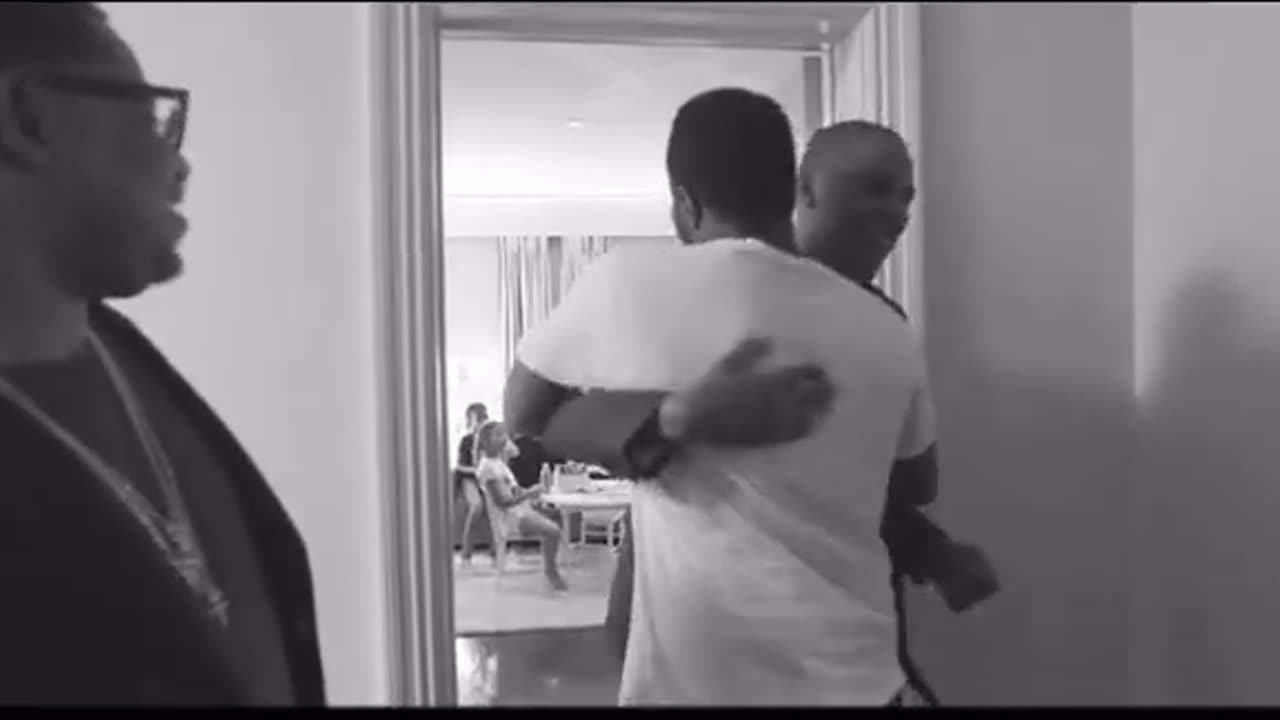 Why is JayZ getting excited coming out a room full of kids