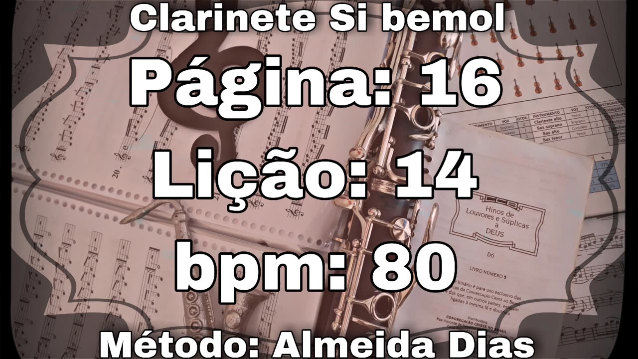 Página: 16 Lição: 14 - Clarinete Si bemol [80 bpm]