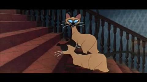 Filme desenho animado - A dama e o vagabundo de 1955