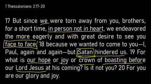 1 Thessalonians 2:17-3:13 // Longing to Be Together