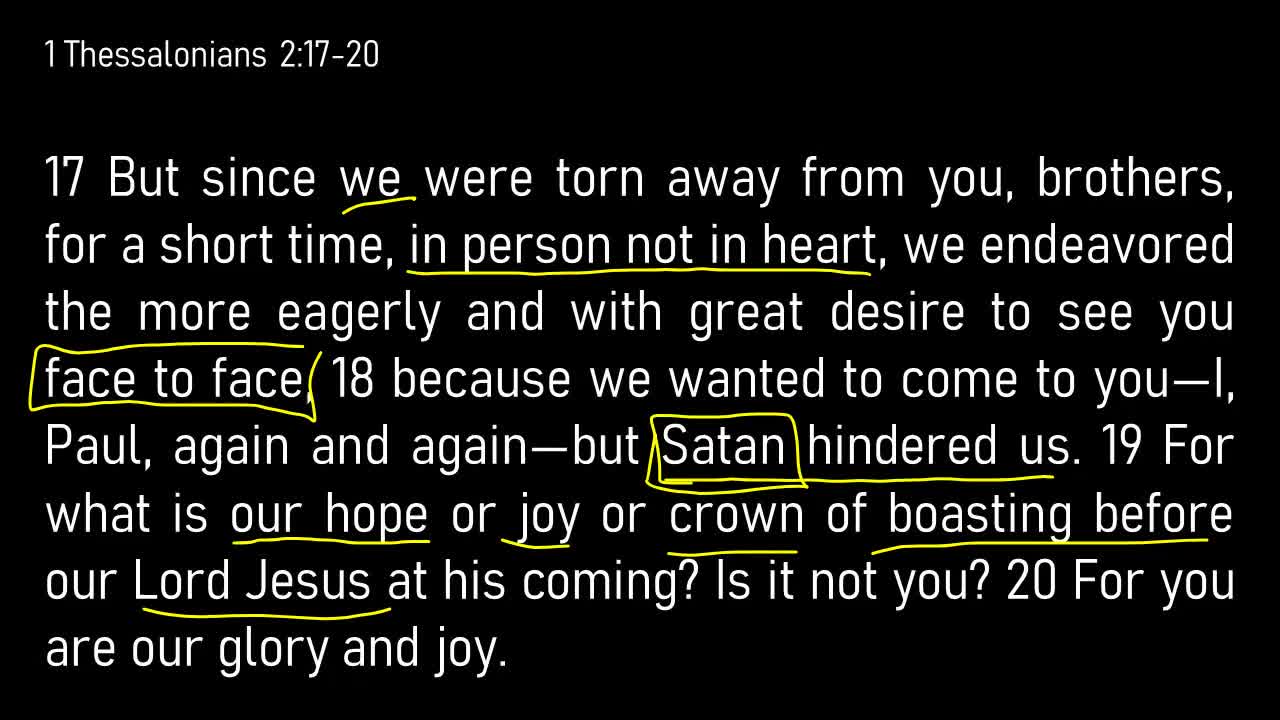 1 Thessalonians 2:17-3:13 // Longing to Be Together