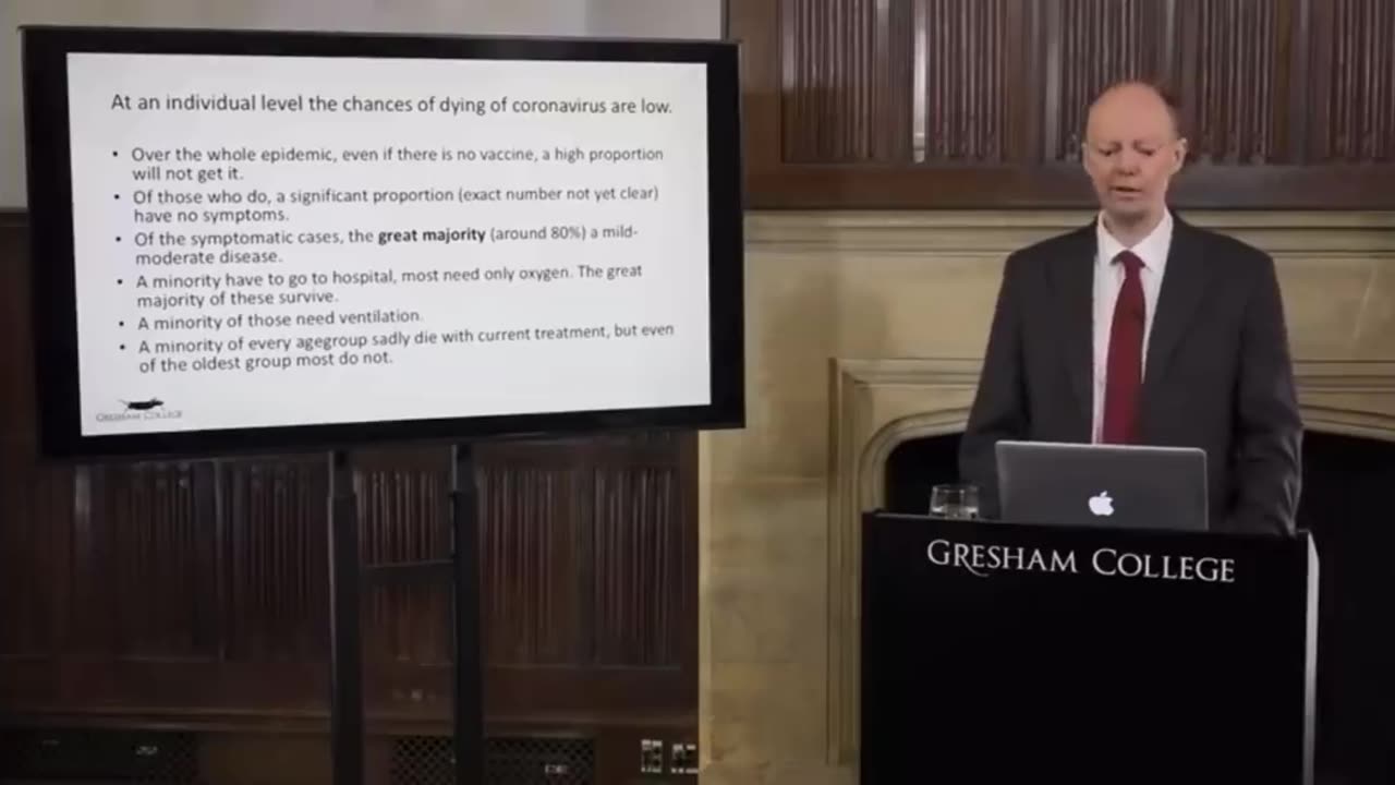 UK Chief Medical Officer Professor Chris Whitty: "EVEN of the oldest at-risk groups, MOST do not die