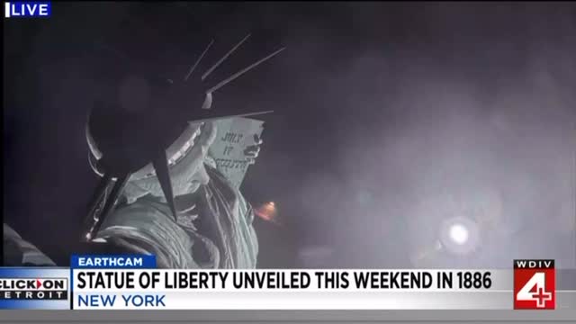 Statue of Liberty was unveiled this weekend and 1886