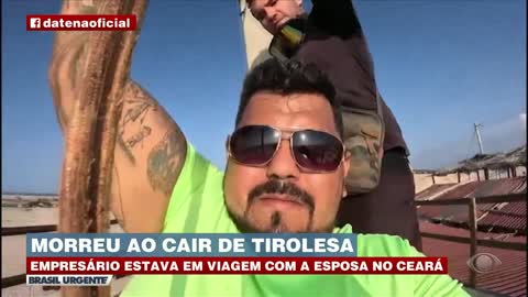 Morreu ao cair de tirolesa