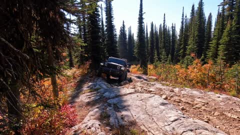 Jeeping to a lookout in BC