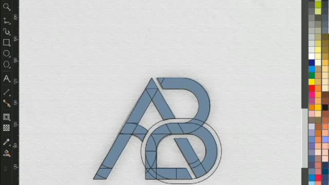 Monogram Logo Letter A +B || Design by kurdol_design