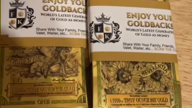 New gold backed currency