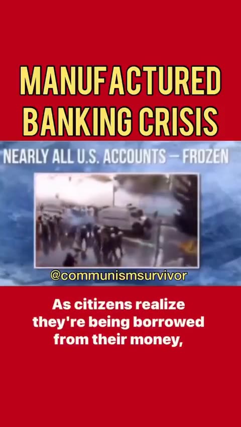 What to expect for the coming MANUFACTURED Bank Crisis