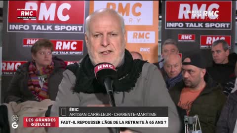 Un carreleur sur les retraites