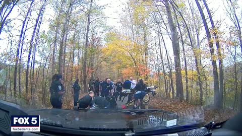 Runner stopped breathing; dash camera shows officer saving his life