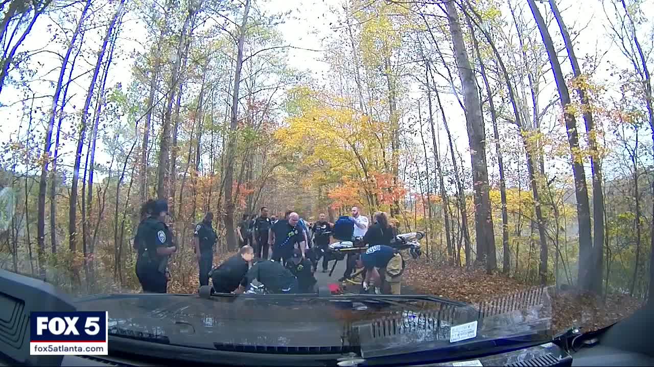 Runner stopped breathing; dash camera shows officer saving his life