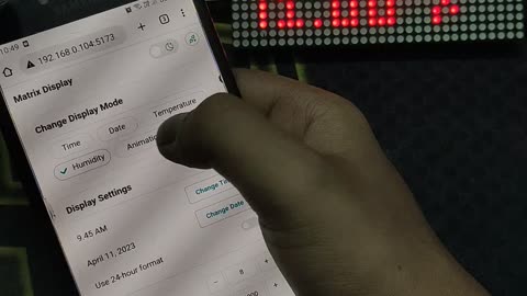 WOW Using Mobile Control Led Matrix Display