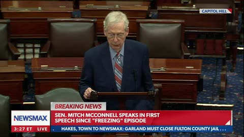 BREAKING: Mitch McConnell speaks for first time since 'freezing' episode