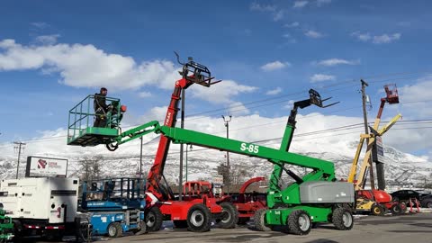 Aerial Boom Lift 2015 Genie S85 4x4 85' Platform with Jib Diesel Manlift Telescopic