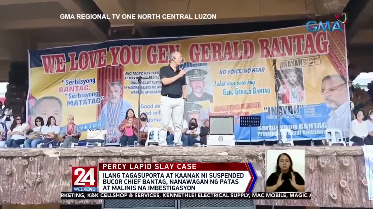 Ilang tagasuporta at kaanak ni suspended BuCor Chief Bantag, nanawagan ng patas... | 24 Oras Weekend