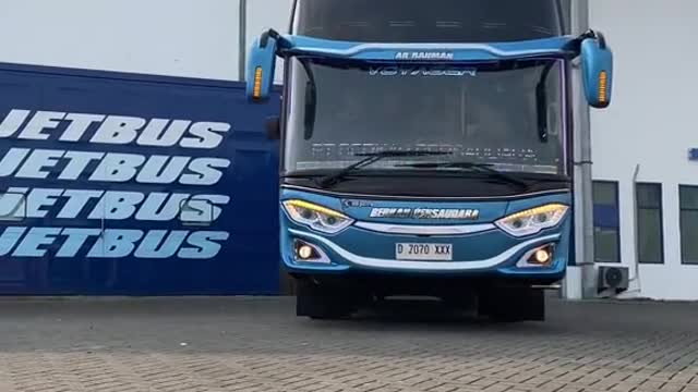 new and viral bus in Indonesia