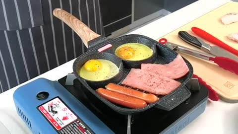 Egg Frying Pan Nonstick Pancake Pans 4-Cups Cookware Pancake