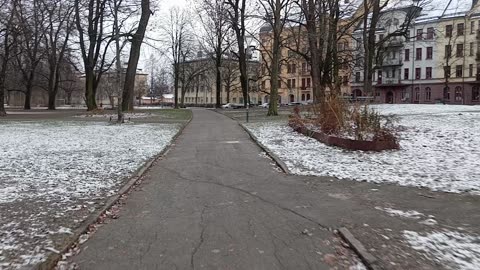 Promenad från Hagaparken till Oskarsparken. Örebro 5 Dec. 2024