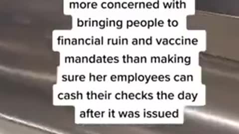 Chicago City Employee Can’t Cash Her Check