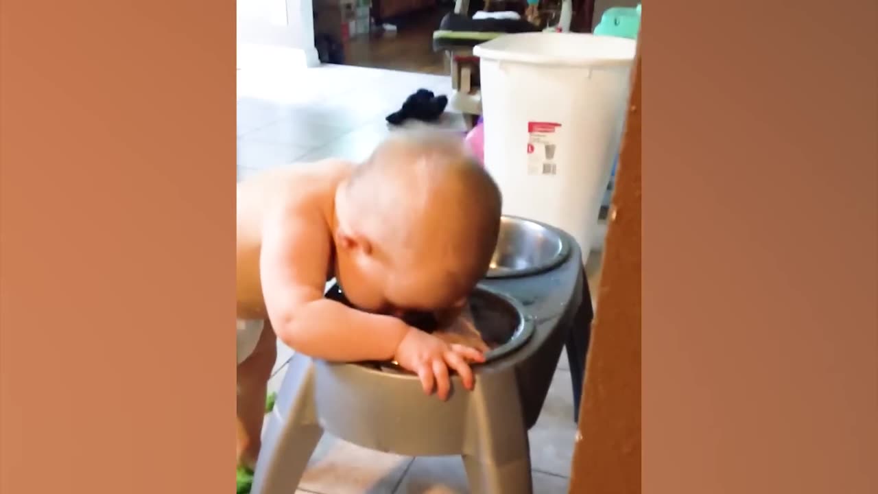 Funny Babies Playing With Water -- Baby Outdoor Videos