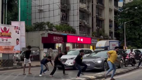 Indian boys doing naughty walk on newyork streets