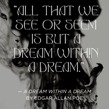 Quote from Edgar Allan Poe's "A Dream Within a Dream" #edgarallenpoe
