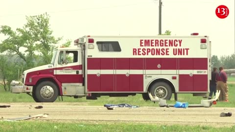 least 15 dead after truck hits vehicle in Manitoba, Canada
