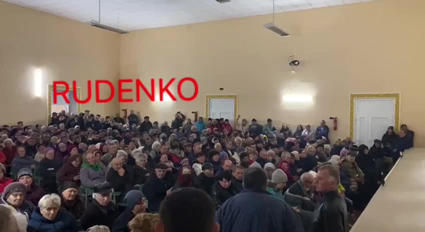 Ukraine War - Residents of the village of Rozovka, Zaporozhye region