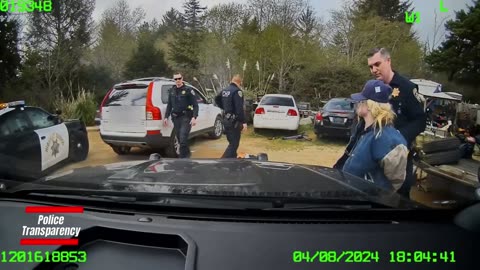 Police Chase Woman In Stolen SUV In Crescent City, California
