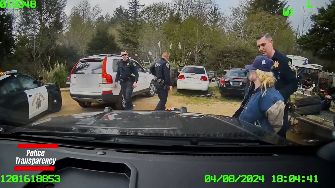 Police Chase Woman In Stolen SUV In Crescent City, California