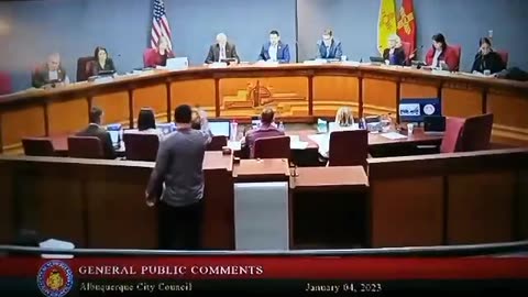 SheriffJoshuaJames educating Albuquerque City Council 01/23