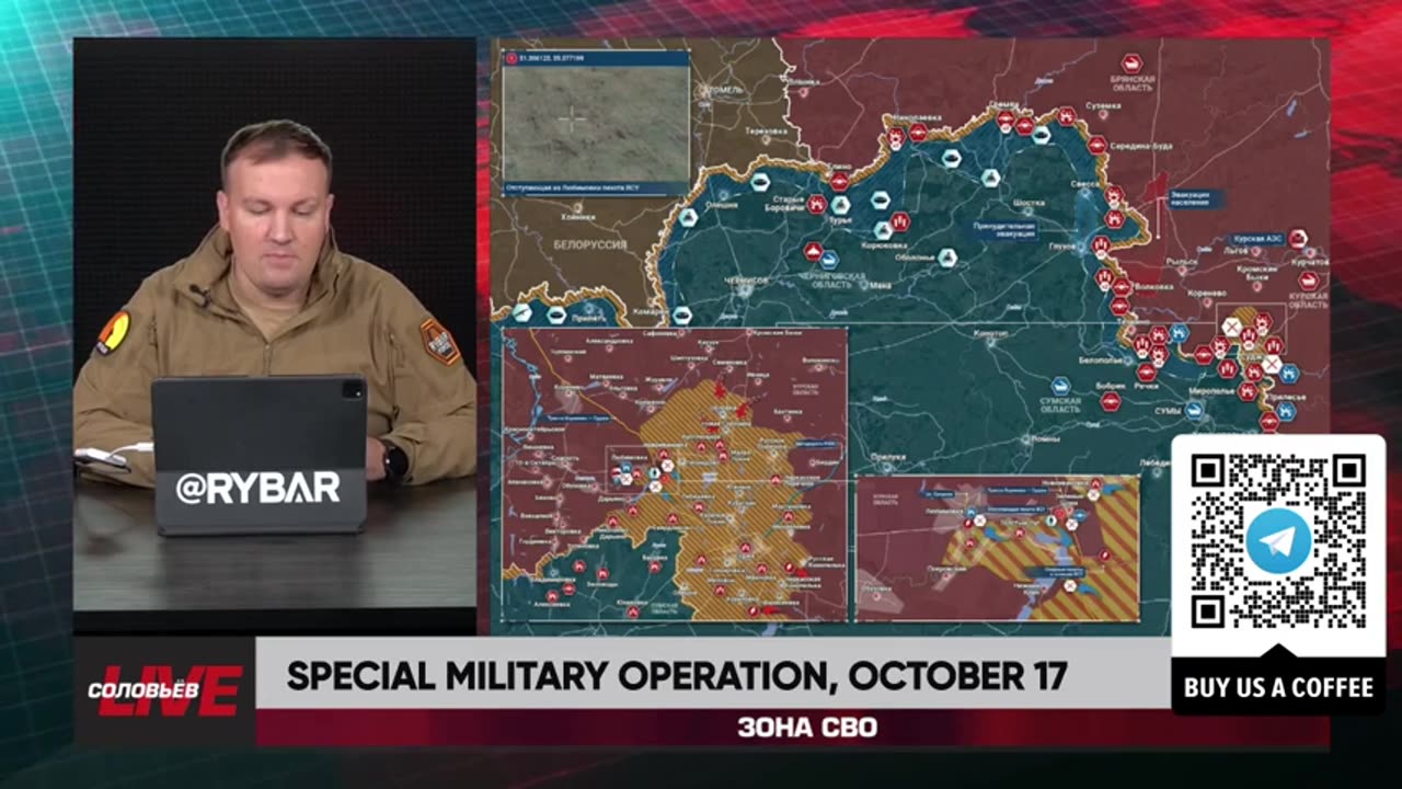 ►🇷🇺🇺🇦🚨❗️⚡️ Rybar Review of the Special Military Operation on Oct.17 2024