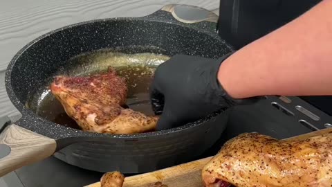 Whiskey & brown sugar glazed chicken 🍗 #channel #chickenrecipe #chicken #keto