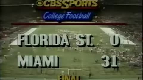 1988 - #1 Florida State Seminoles at #6 Miami Hurricanes