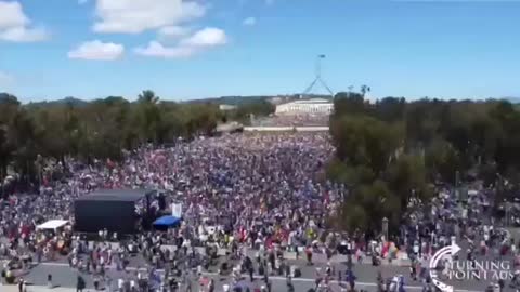 protest in Canberra, Australia