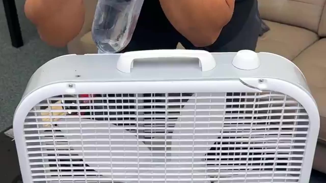 Engineer shows how to make a water fan
