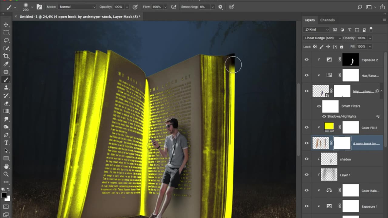 Fantasy Book - Photoshop tutorial - Easy Photo Editing Tutorial